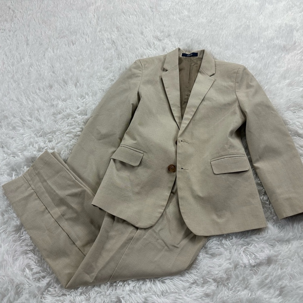 Nautica boys Beige Suit Set size 7